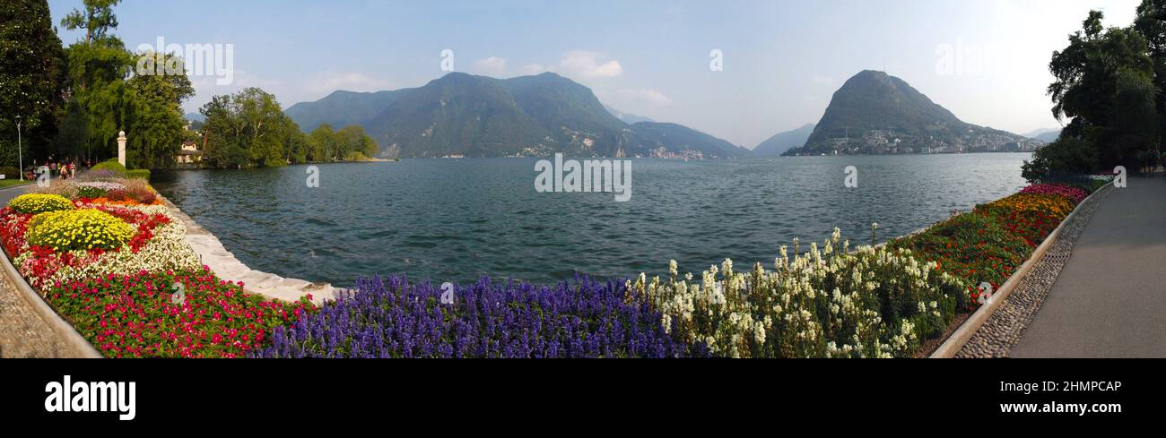 lac de Lugano-Côme Banque D'Images