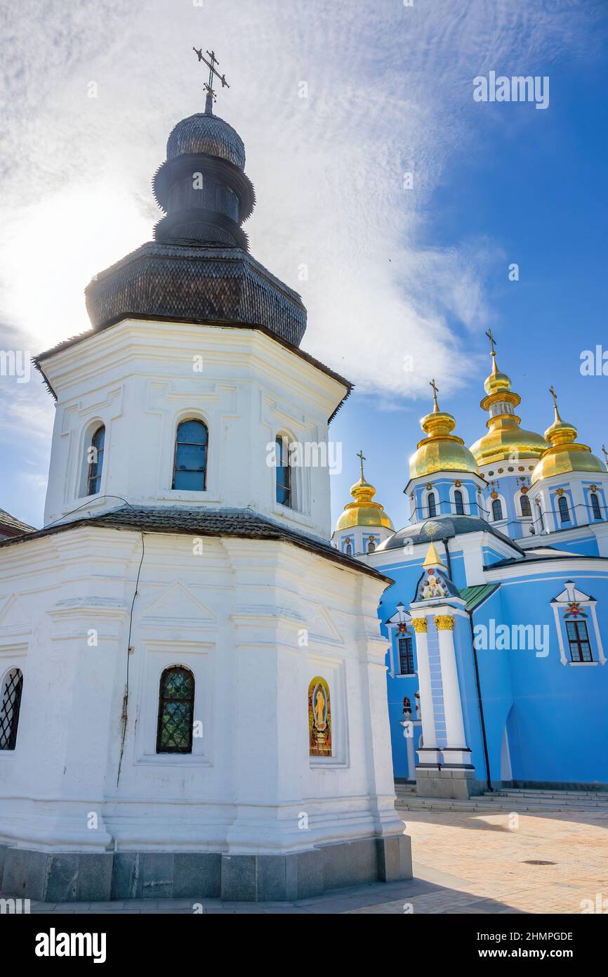 Monastère de la Domed dorée de Saint-Michel à Kiev en Ukraine. Banque D'Images