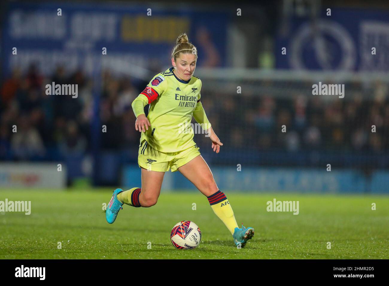 Londres, Royaume-Uni. 11th févr. 2022. 11th février 2022 ; Kingsmeadow Stadium, Norbiton, Kingston upon Thames, Londres: Féminine Super League football, Chelsea versus Arsenal ; Kim Little of Arsenal crédit: Action plus Sports Images/Alamy Live News Banque D'Images