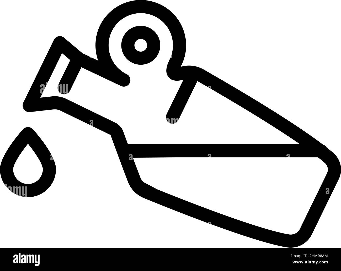 illustration vectorielle de l'icône d'ajout de ligne d'huile d'olive Illustration de Vecteur