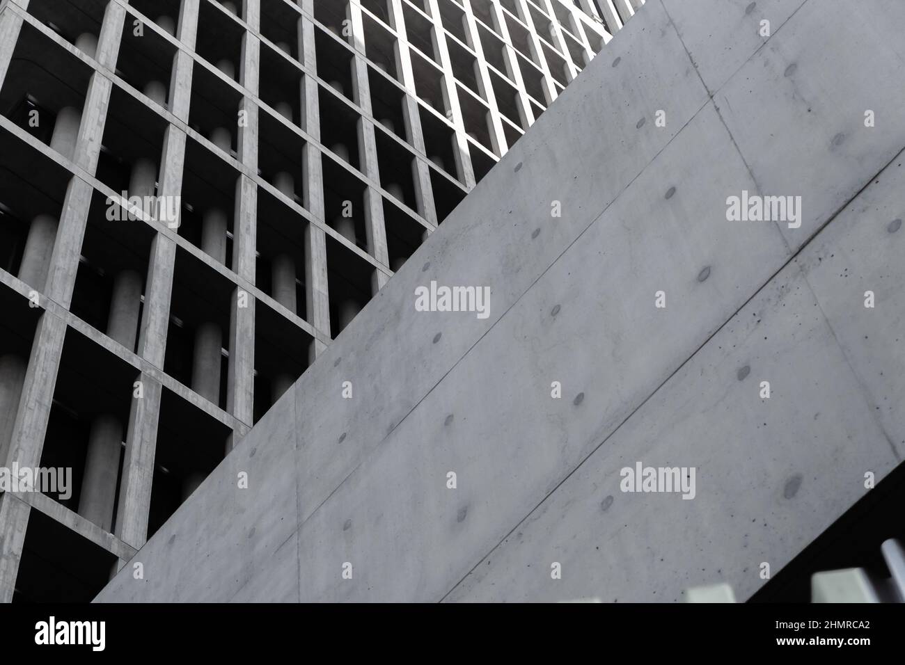 Image abstraite de modèles d'architecture en béton à Hong Kong Banque D'Images