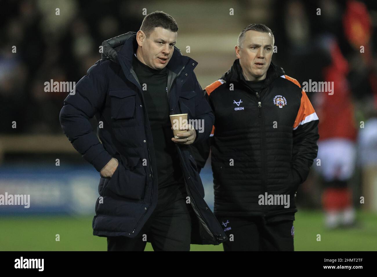 Castleford, Royaume-Uni. 11th févr. 2022. Lee Radford entraîneur en chef de Castleford Tigers pendant le match à Castleford, Royaume-Uni, le 2/11/2022. (Photo de James Heaton/News Images/Sipa USA) crédit: SIPA USA/Alay Live News Banque D'Images