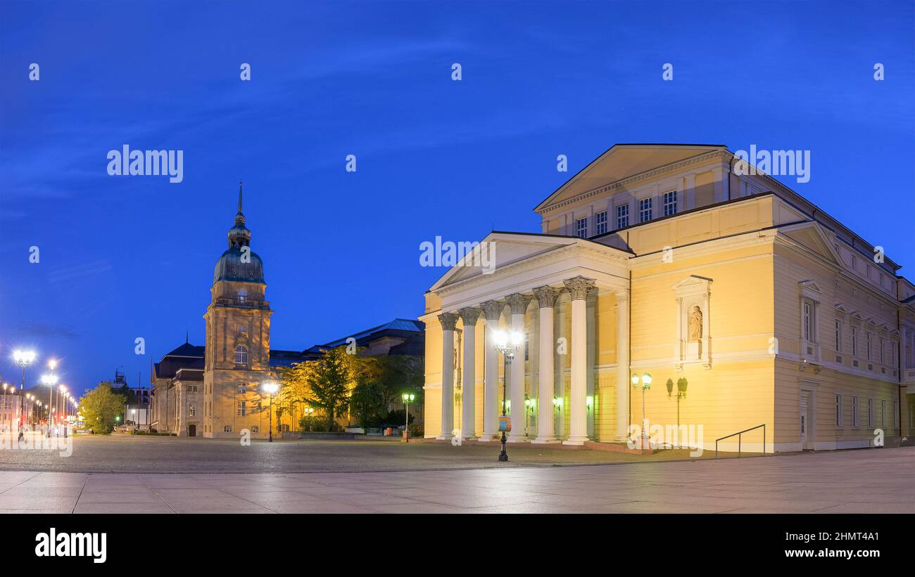 Les archives et le musée d'État de Hessian de Darmstadt, Allemagne Banque D'Images