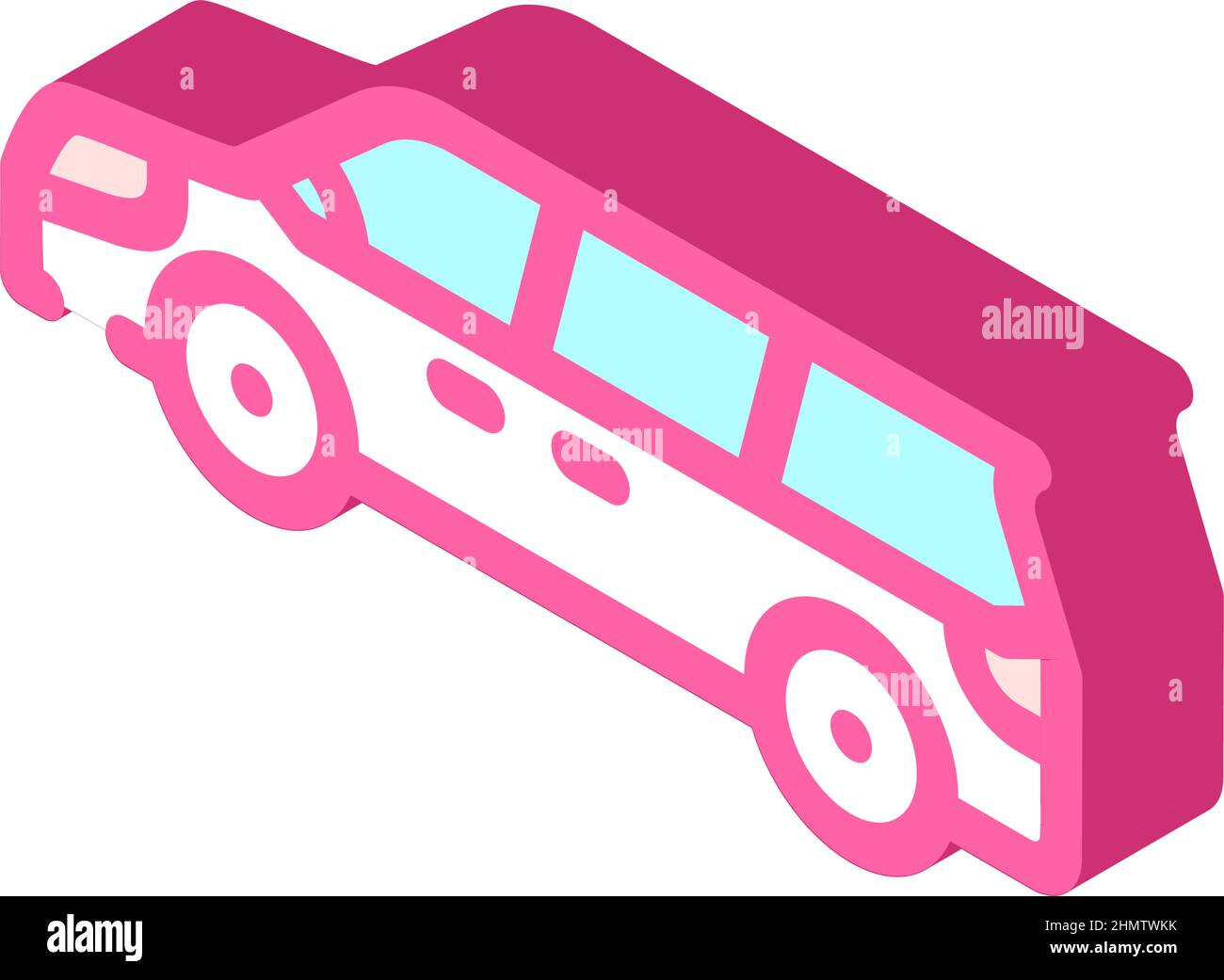 illustration vectorielle isométrique icône de transport monospace monospace Illustration de Vecteur