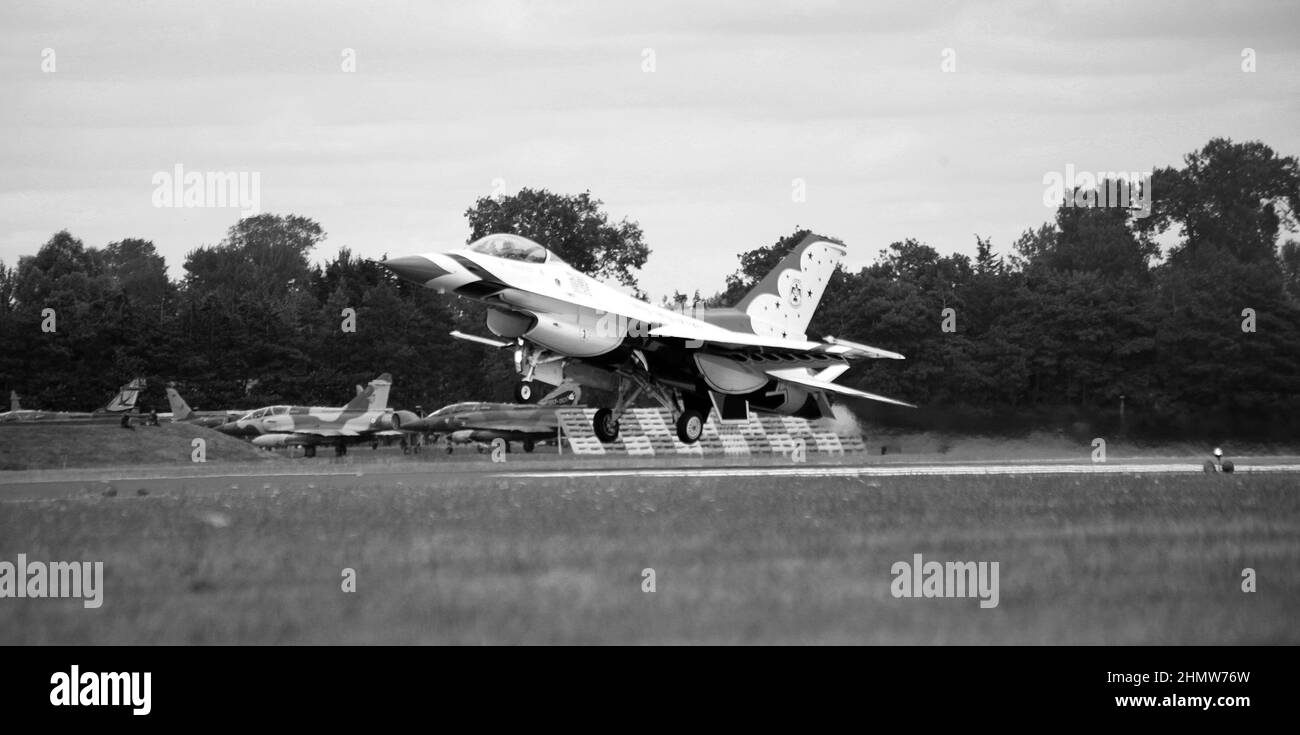 USAF F16D Escadron de démonstration aérienne, Thunderbirds Banque D'Images