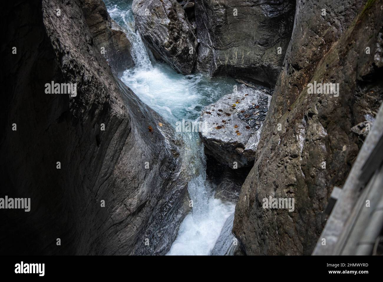 Belles chutes de Cholerenschlucht, Adelboden, Suisse Banque D'Images