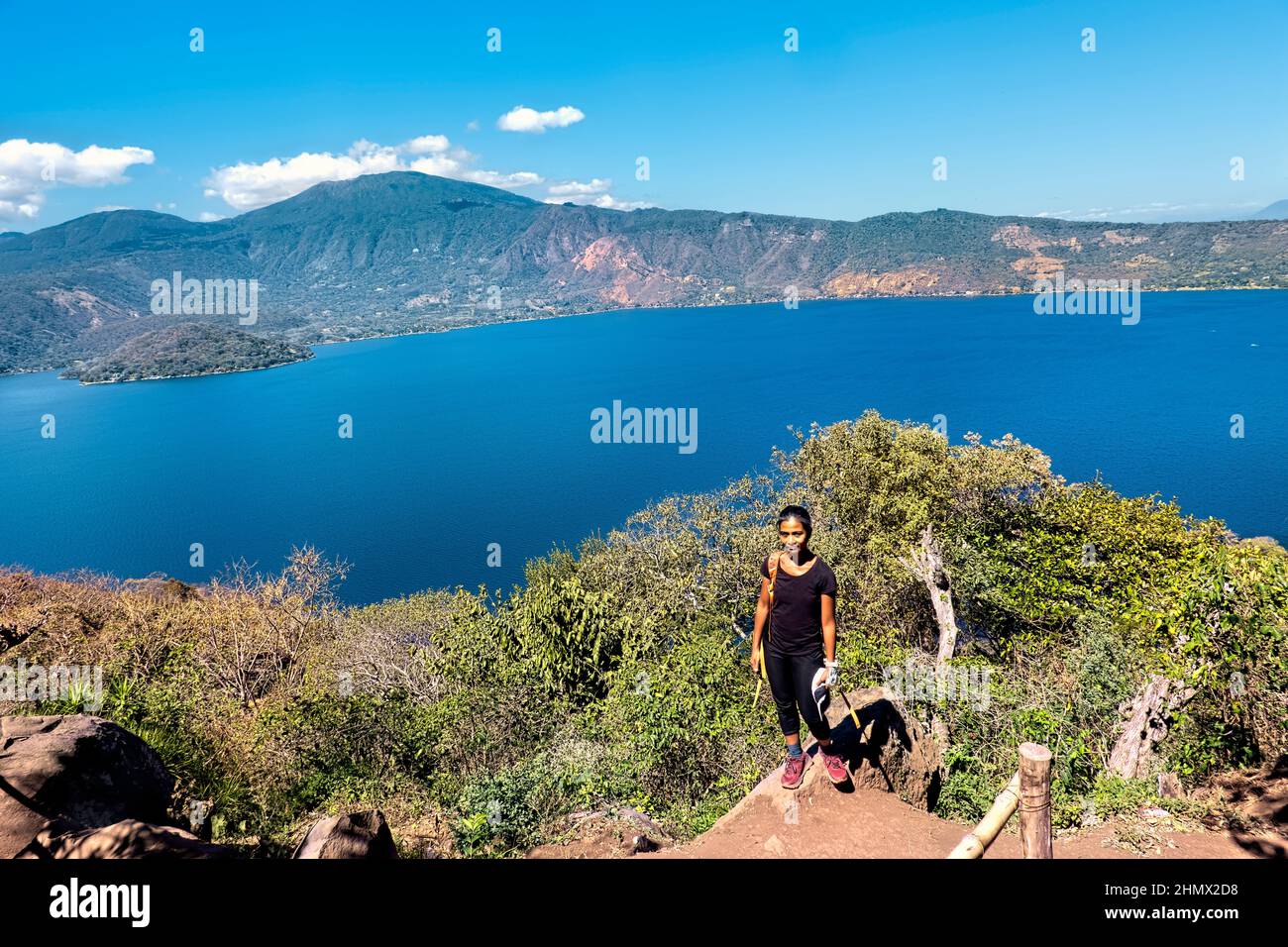 Panorama du lac Coatepeque, Santa Ana, El Salvador Banque D'Images