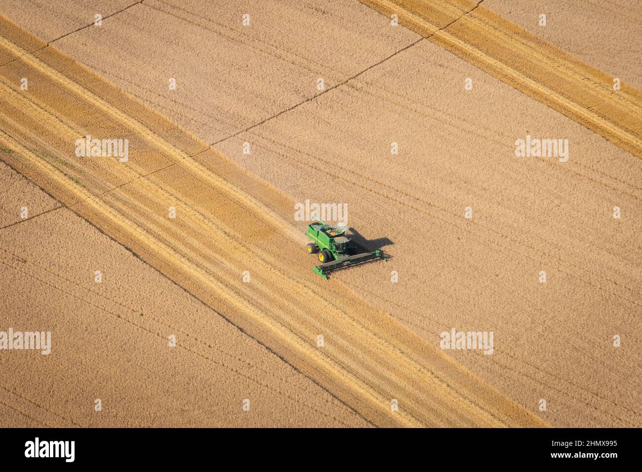 Antenne de terres agricoles le long de la côte est du Maryland Banque D'Images