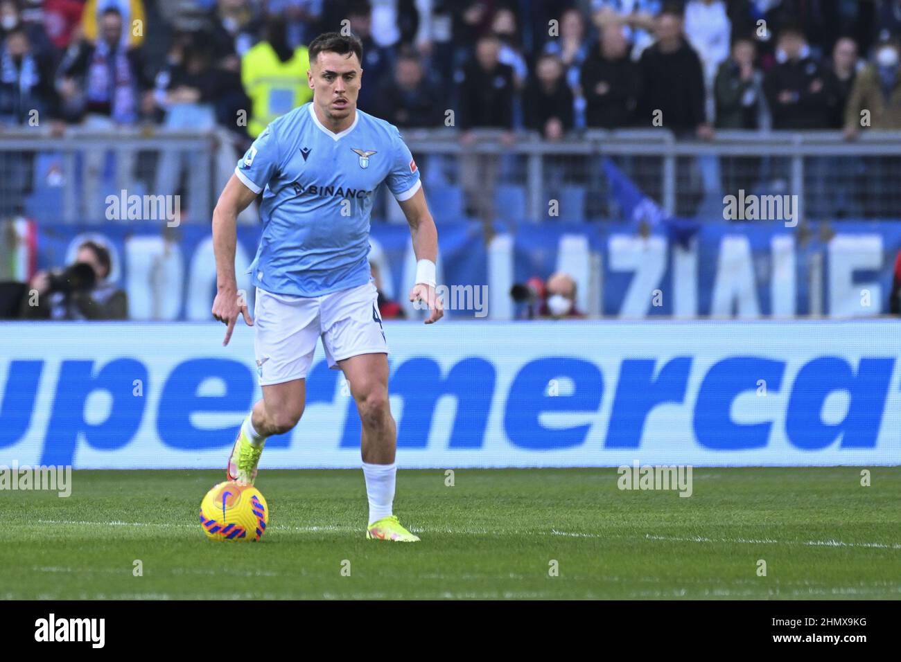 Rome, Italie. 12th févr. 2022. Patric de SS LAZIO pendant les 25th jours de la série A Championship entre S.S. Lazio vs Bologna F.C. le 12th février 2022 au Stadio Olimpico à Rome, Italie. Crédit : Agence photo indépendante/Alamy Live News Banque D'Images