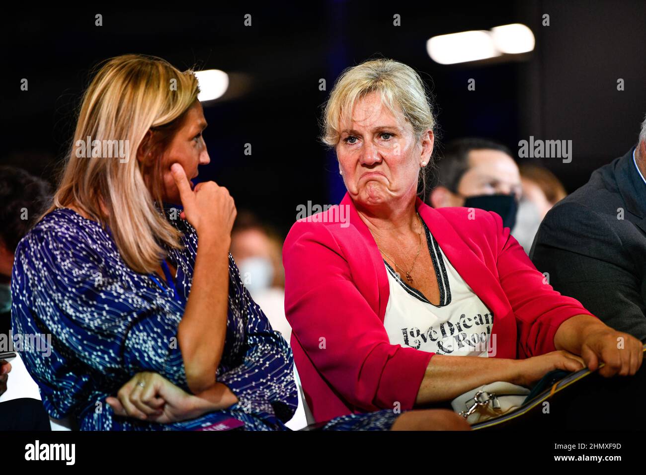 Nadine Morano, membre du parti de droite français les Républicains (LR) lors de l'année 'Campus des jeunes Républicainss' (Campus des jeunes Républicains) h Banque D'Images