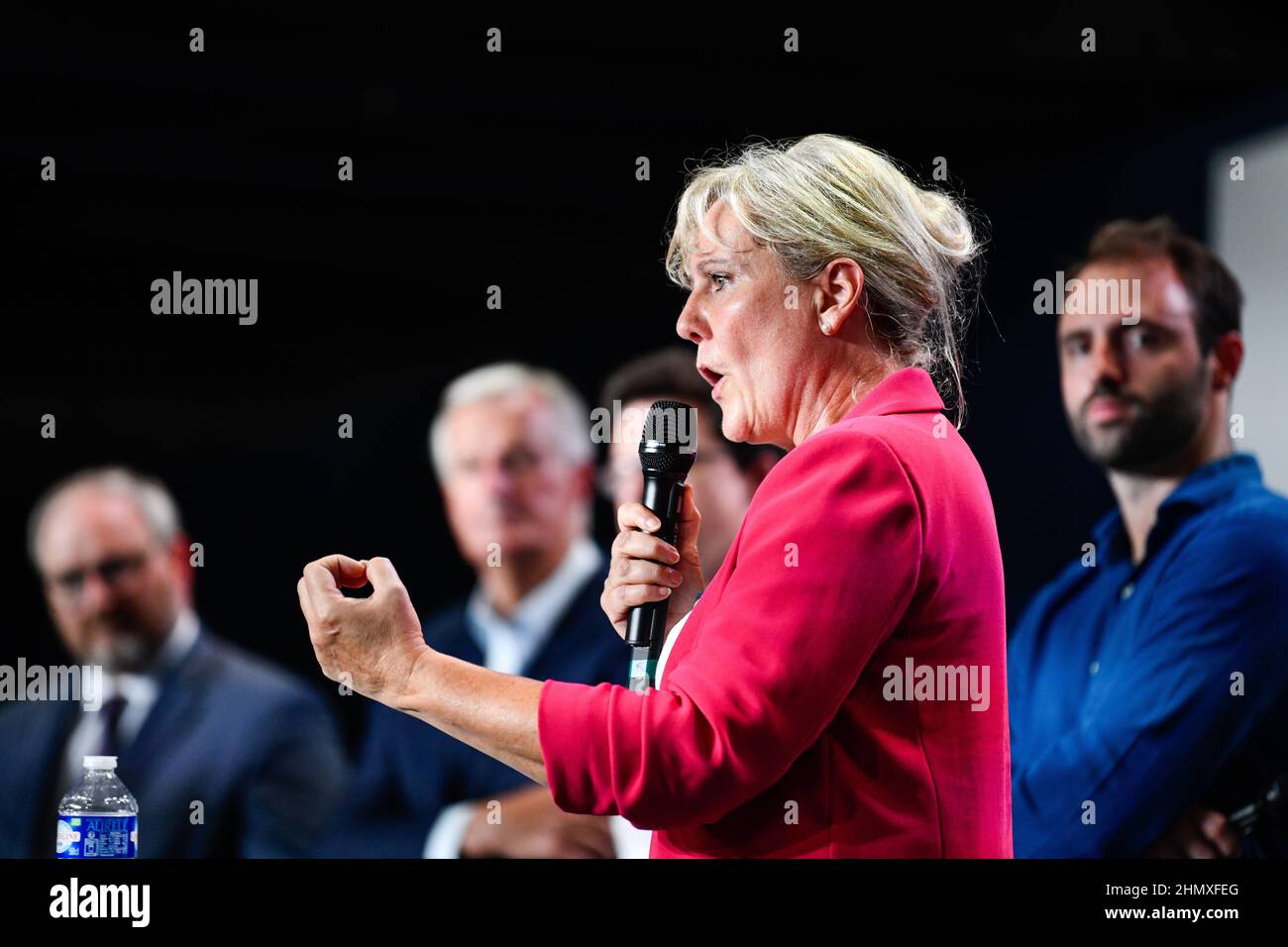 Nadine Morano, membre du parti de droite français les Républicains (LR) lors de l'année 'Campus des jeunes Républicainss' (Campus des jeunes Républicains) h Banque D'Images