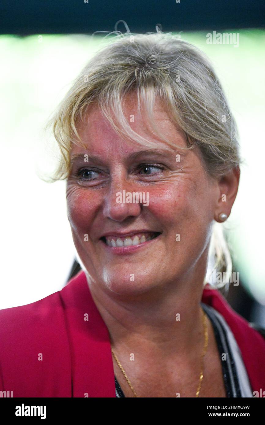 Nadine Morano, membre du parti de droite français les Républicains (LR) lors de l'année 'Campus des jeunes Républicainss' (Campus des jeunes Républicains) h Banque D'Images