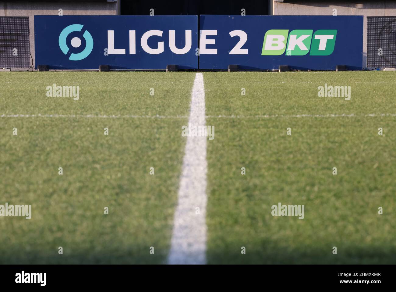 Ligue 2 lors du championnat de France Ligue 2 match de football entre USL Dunkerque et Rodez AF le 12 février 2022 au stade Marcel Tribut de Dunkerque, France - photo Laurent Sanson / LS Medianord / DPPI Banque D'Images