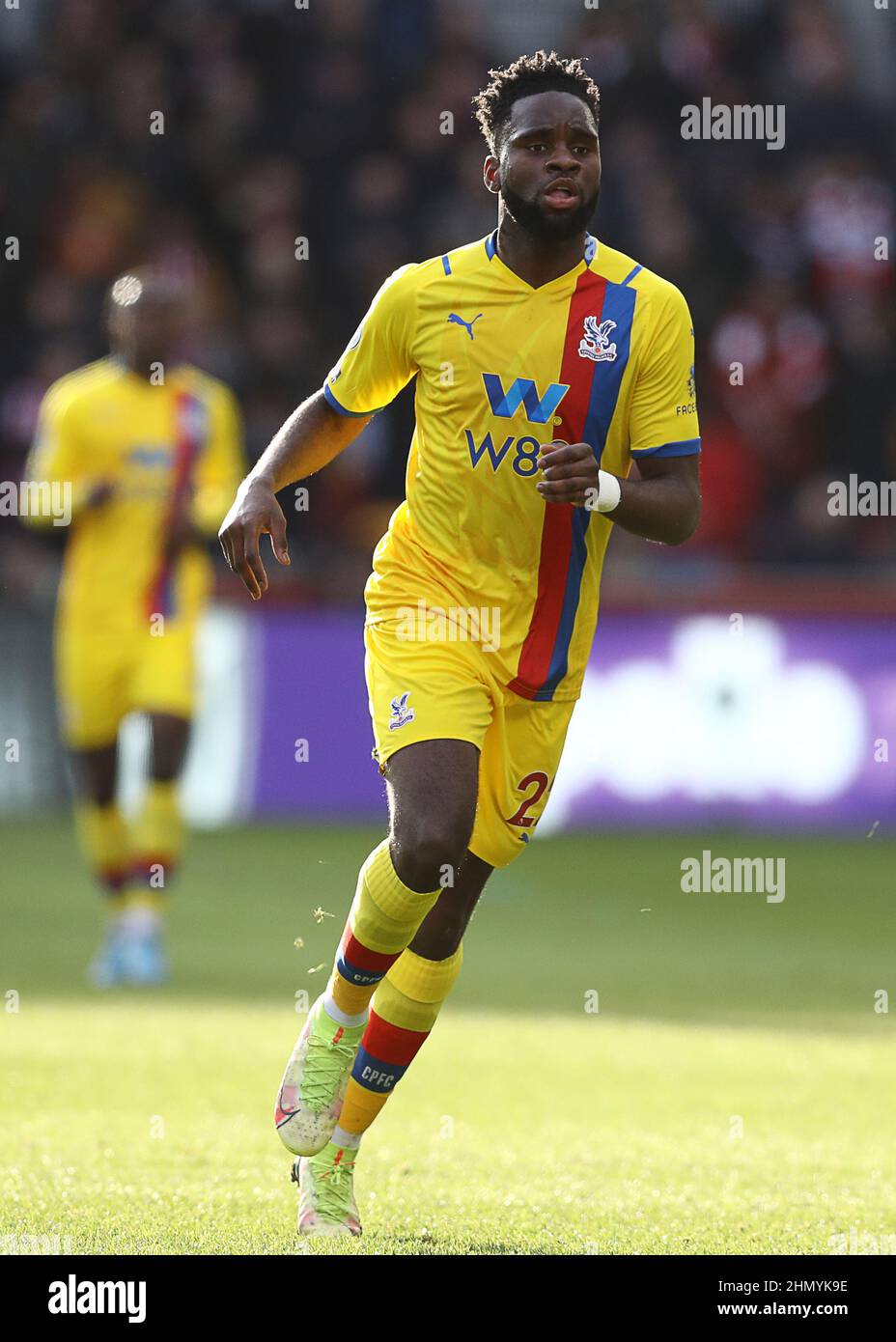 Londres, Angleterre, le 12th février 2022. Odsonne Edouard de Crystal Palace lors du match de la Premier League au Brentford Community Stadium, Londres. Crédit photo à lire: Paul Terry / Sportimage crédit: Sportimage / Alay Live News Banque D'Images