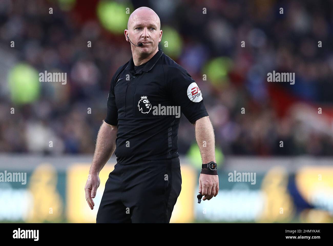 Londres, Angleterre, le 12th février 2022. Arbitre, Simon Hooper lors du match de la Premier League au Brentford Community Stadium, Londres. Crédit photo à lire: Paul Terry / Sportimage crédit: Sportimage / Alay Live News Banque D'Images