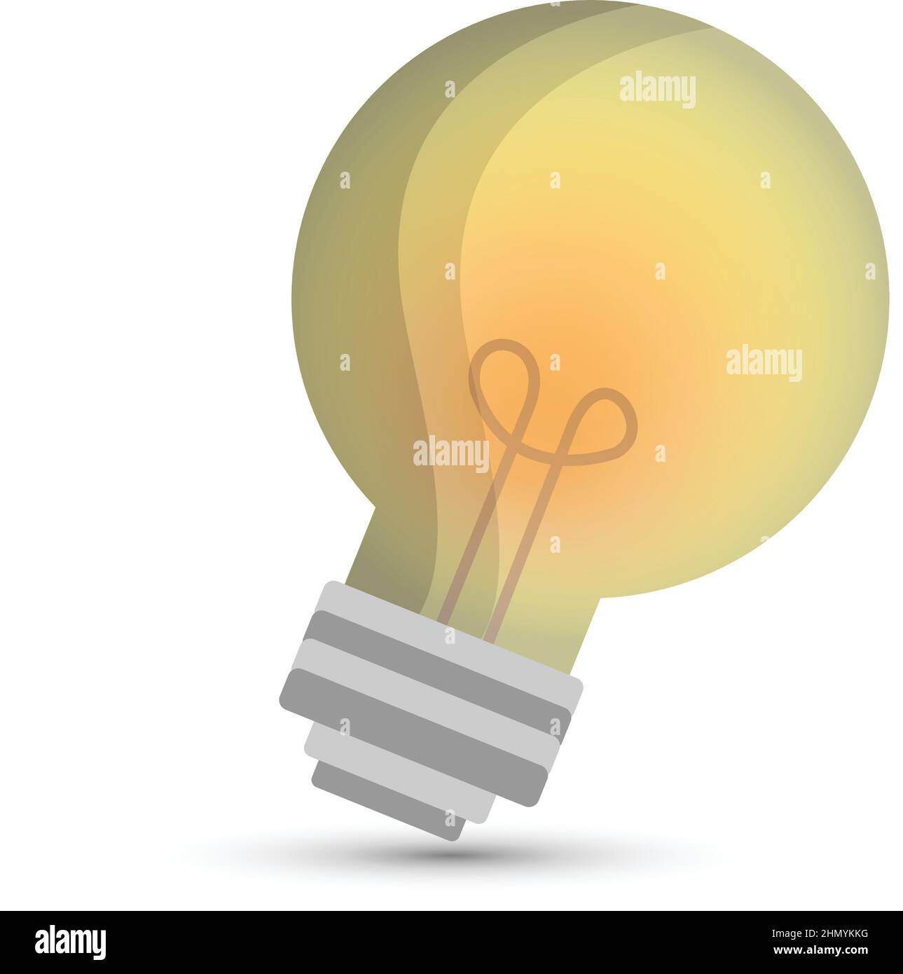 Ampoule à incandescence vecteur sur fond blanc Illustration de Vecteur