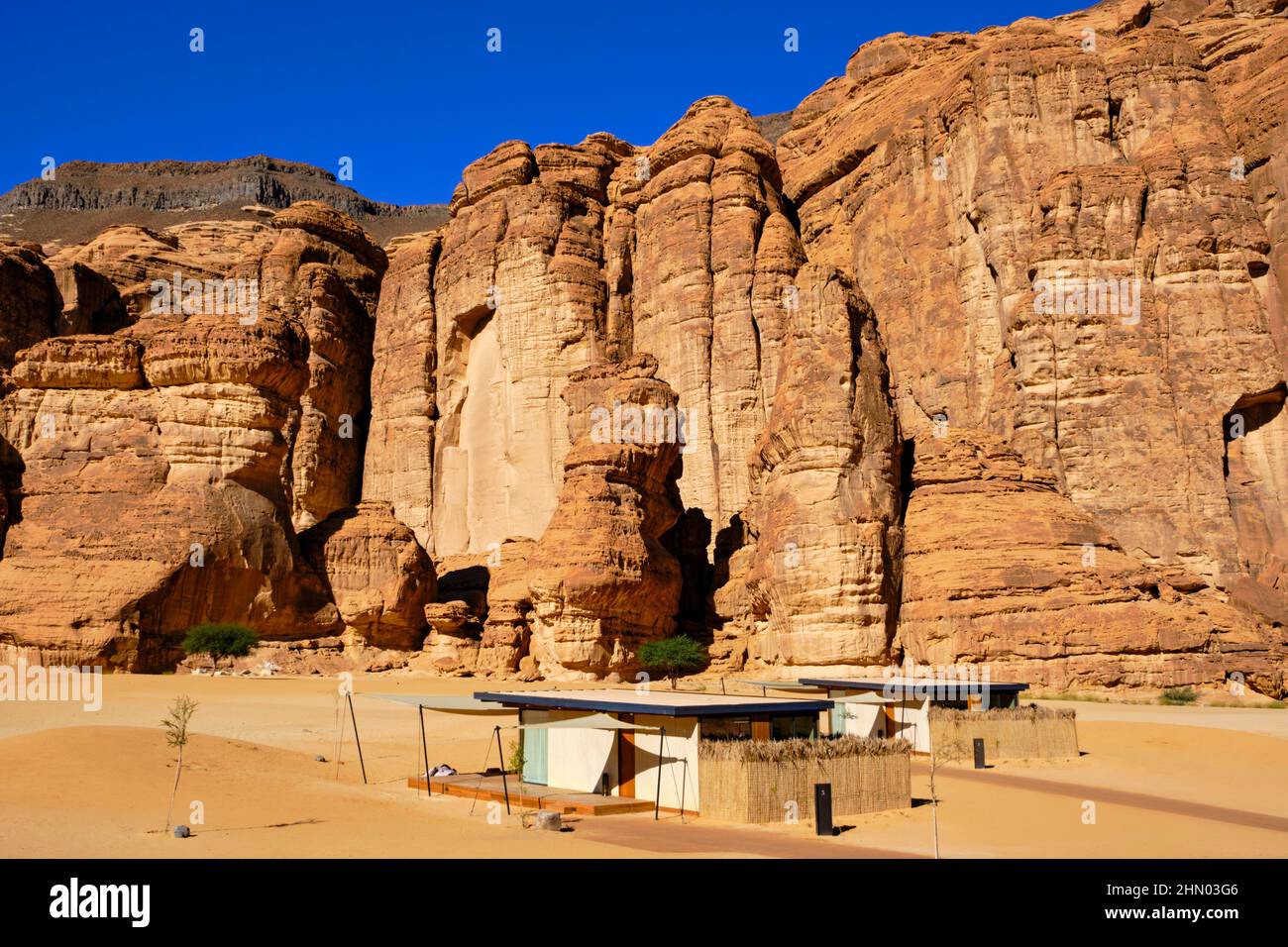 Arabie Saoudite, région d'Al Madinah, Alula ou Al Ula, Hôtel de chambres Banque D'Images