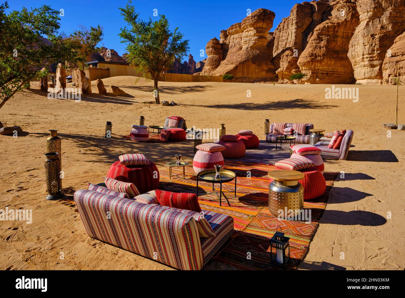 Arabie Saoudite, région d'Al Madinah, Alula ou Al Ula, Hôtel de chambres Banque D'Images