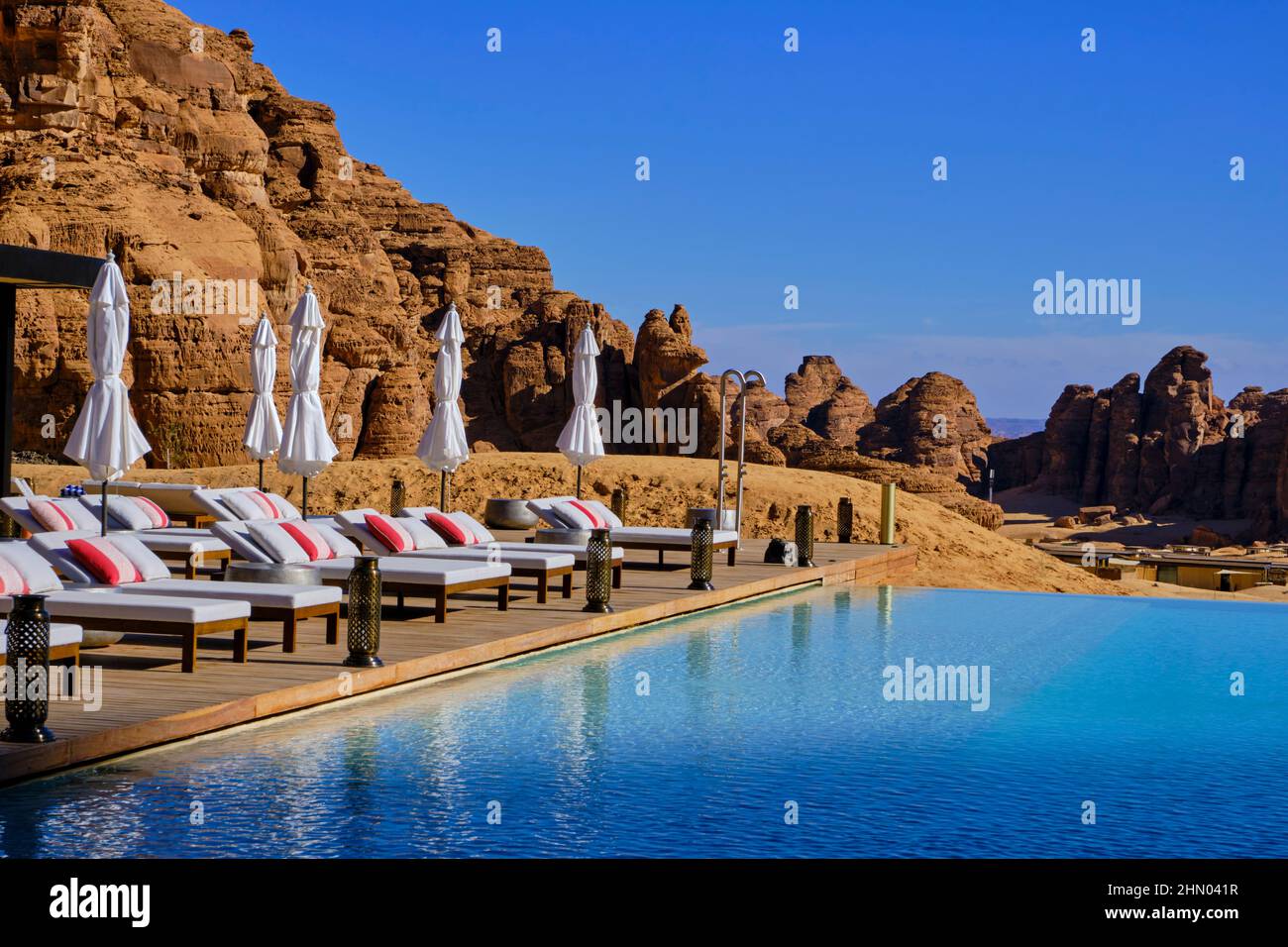 Arabie Saoudite, région d'Al Madinah, Alula ou Al Ula, Hôtel de chambres Banque D'Images