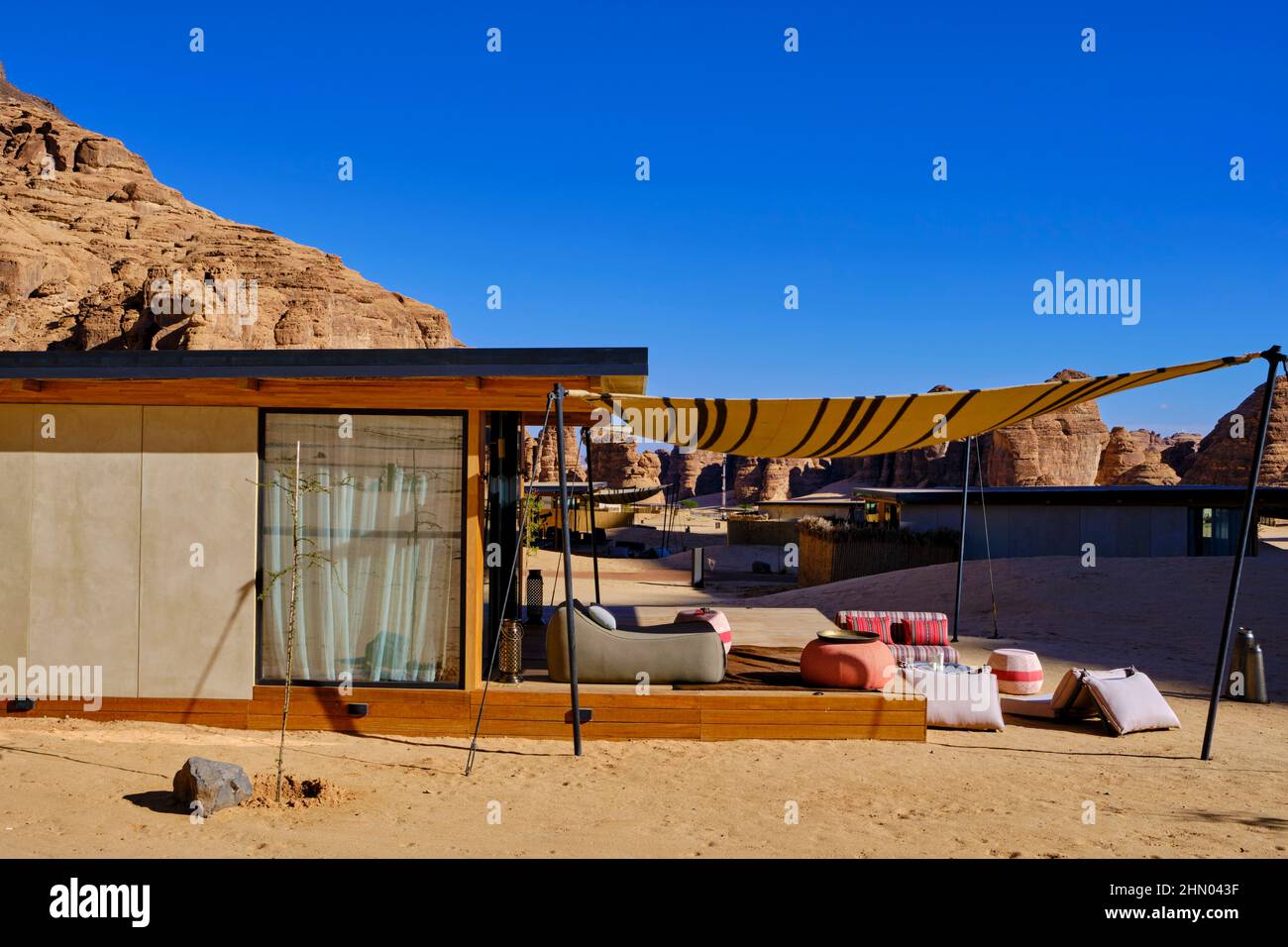 Arabie Saoudite, région d'Al Madinah, Alula ou Al Ula, Hôtel de chambres Banque D'Images