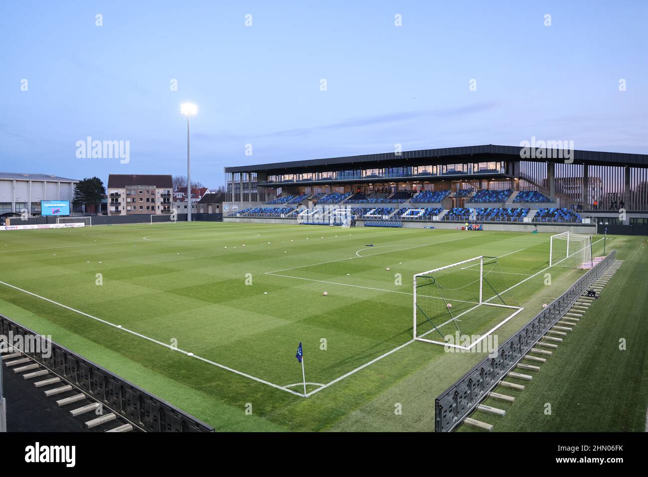 Stade Dunkerque lors du championnat de France 2 match de football de la Ligue entre USL Dunkerque et Rodez AF le 12 février 2022 au stade Marcel Tribut de Dunkerque, France - photo: Laurent Sanson/DPPI/LiveMedia Banque D'Images