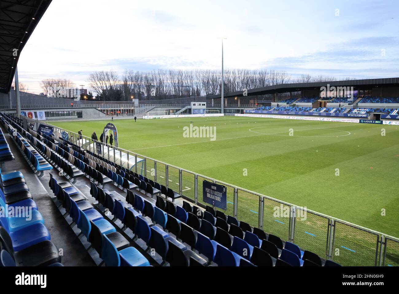 Stade Dunkerque lors du championnat de France 2 match de football de la Ligue entre USL Dunkerque et Rodez AF le 12 février 2022 au stade Marcel Tribut de Dunkerque, France - photo: Laurent Sanson/DPPI/LiveMedia Banque D'Images