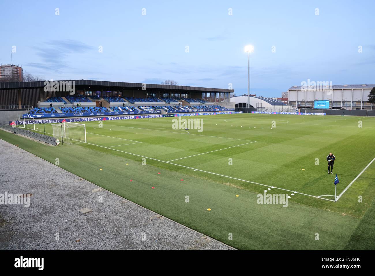 Stade Dunkerque lors du championnat de France 2 match de football de la Ligue entre USL Dunkerque et Rodez AF le 12 février 2022 au stade Marcel Tribut de Dunkerque, France - photo: Laurent Sanson/DPPI/LiveMedia Banque D'Images