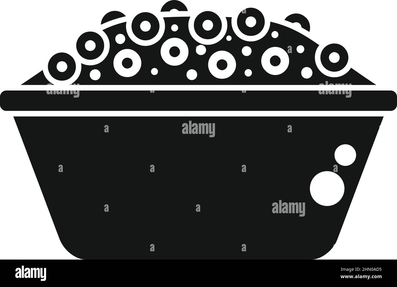 Petit déjeuner flocons icône vecteur simple. Repas Illustration de Vecteur