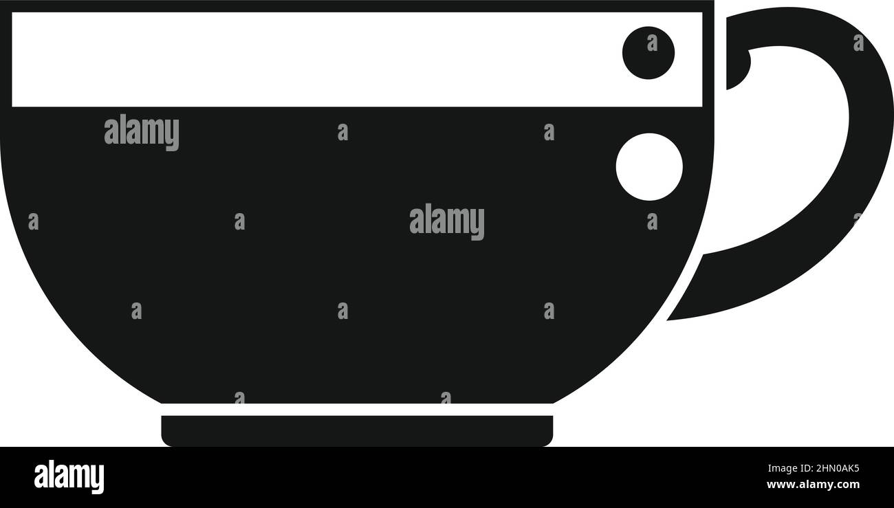 Petit déjeuner tasse icône vecteur simple. Repas Illustration de Vecteur