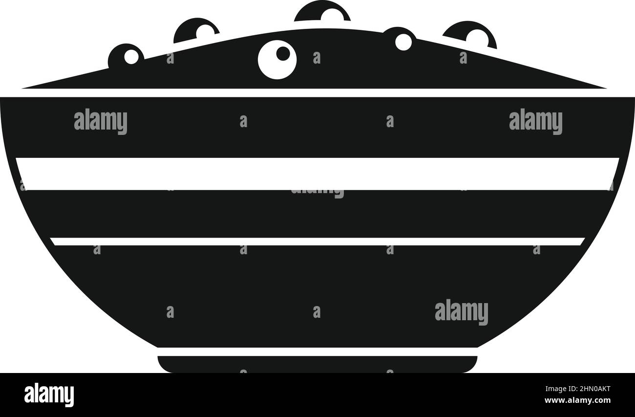 Petit déjeuner icône vecteur simple. Une alimentation saine Illustration de Vecteur