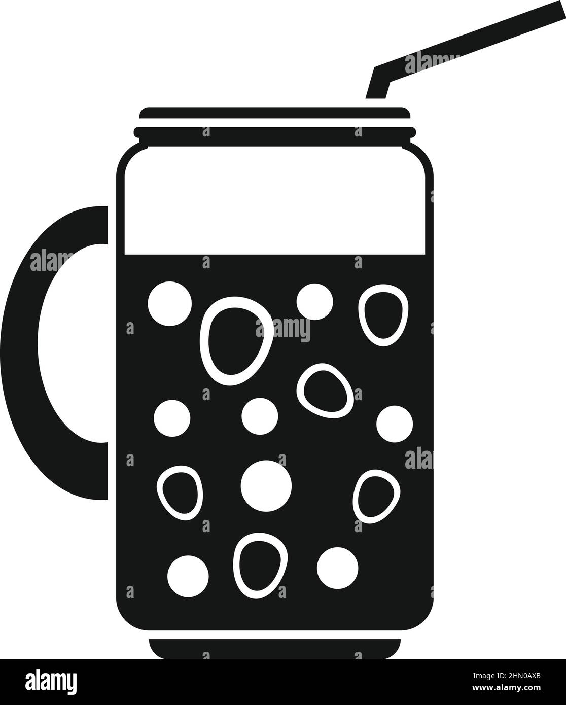 Petit déjeuner smoothie icône vecteur simple. Menu sain Illustration de Vecteur