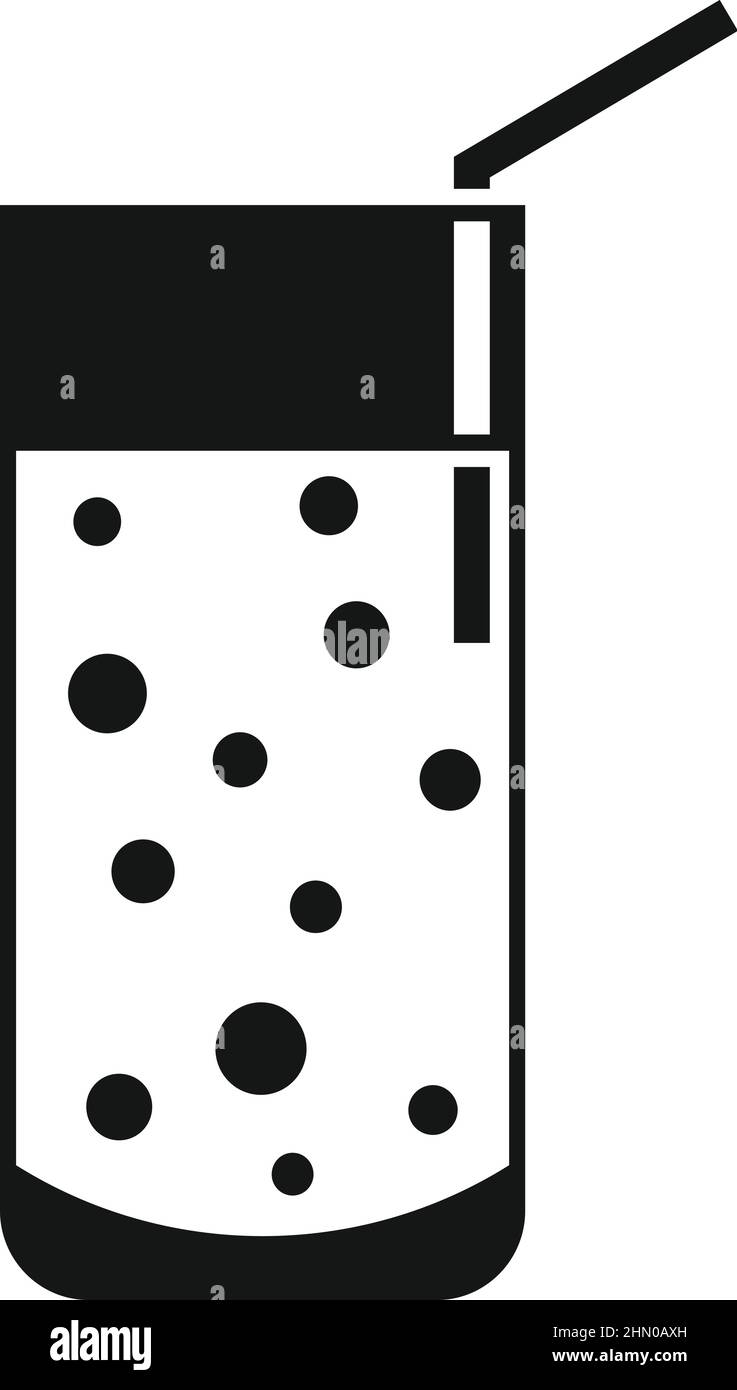 Icône de jus de petit déjeuner vecteur simple. Repas Illustration de Vecteur