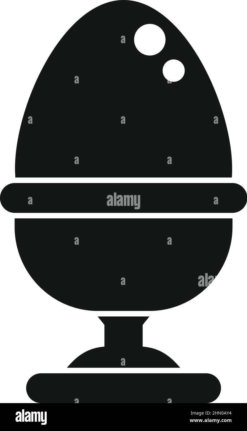 Œuf bouilli icône petit déjeuner vecteur simple. Une alimentation saine Illustration de Vecteur