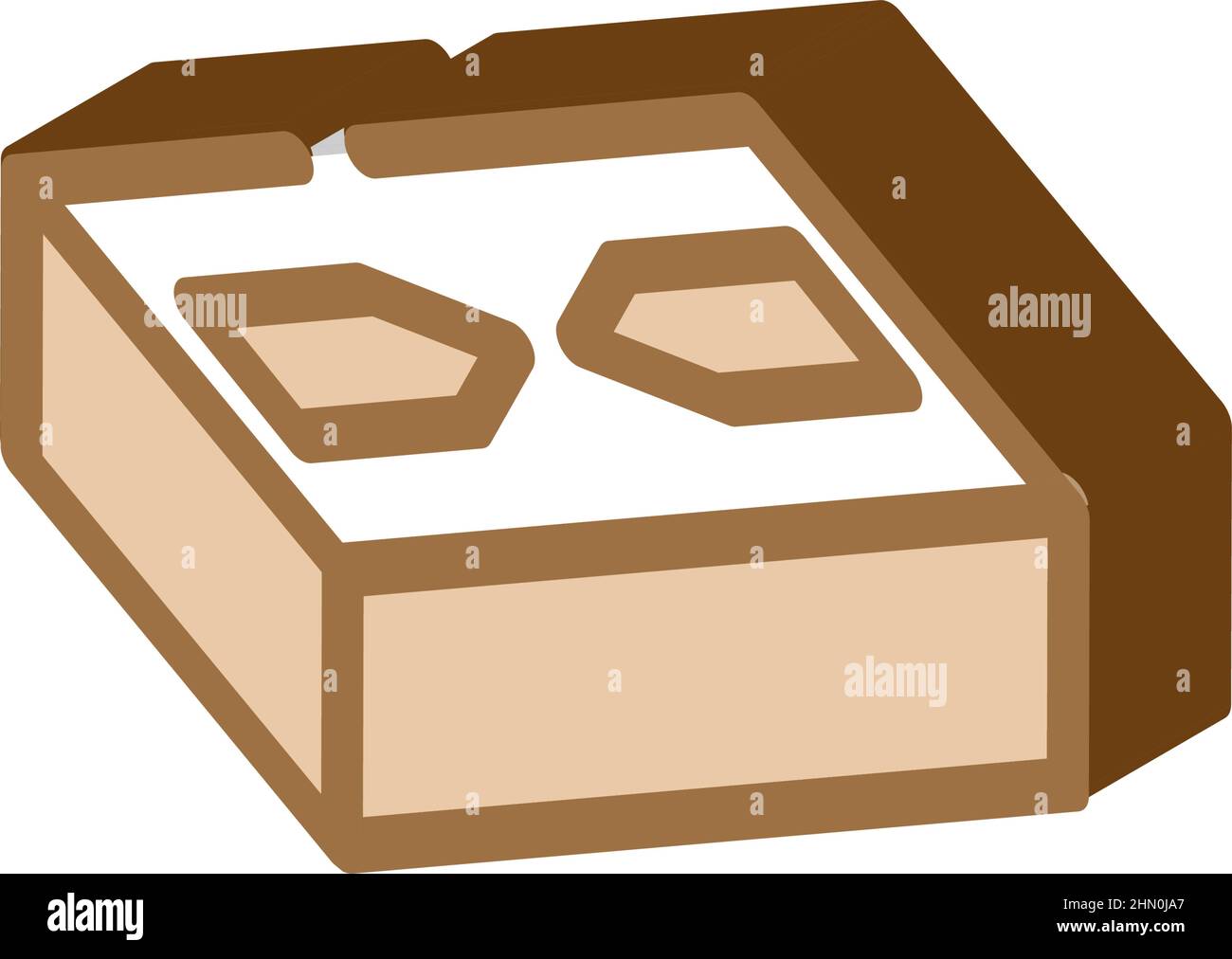illustration vectorielle d'icône isométrique en forme de brique élégante Illustration de Vecteur