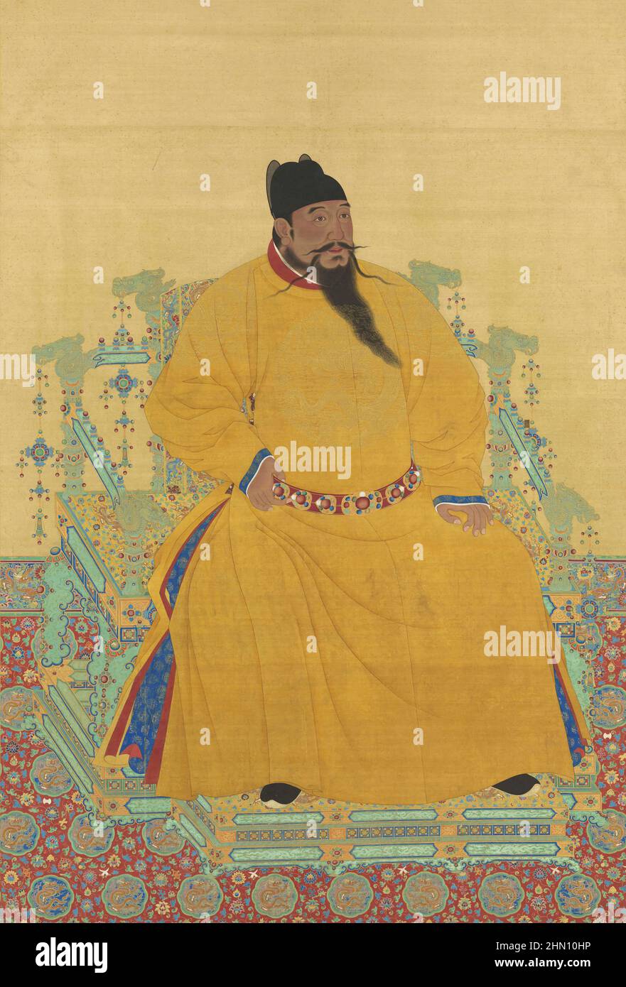 Portrait de l'empereur Yongle (1360–1424) Banque D'Images