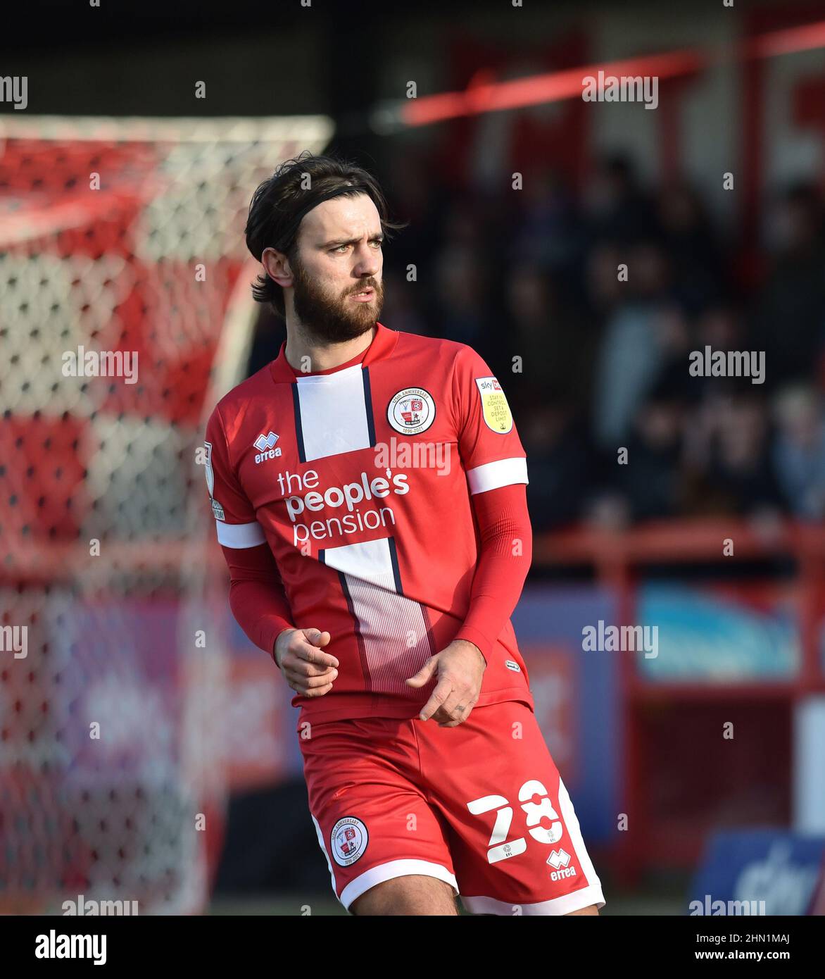 Jack Payne de Crawley pendant le match de la Sky Bet League deux entre Crawley Town et Hartlepool Unis au People's Pension Stadium , Crawley , Royaume-Uni - 12th février 2022 - usage éditorial seulement. Pas de merchandising. Pour les images de football, les restrictions FA et Premier League s'appliquent inc. Aucune utilisation Internet/mobile sans licence FAPL - pour plus de détails, contactez football Dataco Banque D'Images