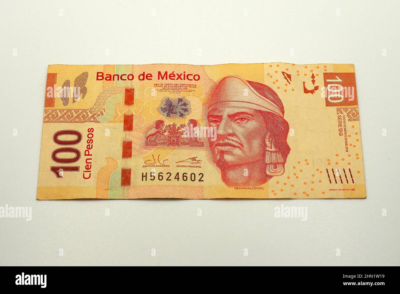 Cent (100) peso, peso mexicain (MXN), Mexique, Amérique du Nord Banque D'Images