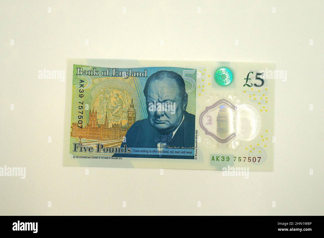 Cinq (5) billets de banque, livre sterling £ (GBP), Royaume-Uni, Angleterre, Europe Banque D'Images
