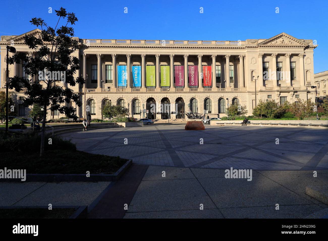 Parkway Central Library la branche principale la Free Library of Philadelphia à Logan Square.Philadelphia.Pennsylvania.USA Banque D'Images