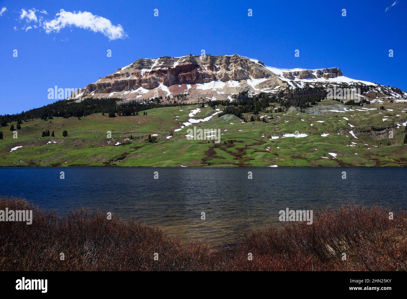 Lac Beartooth, région forestière nationale de Shoshone, Beartooth Highway, Montana, États-Unis Banque D'Images