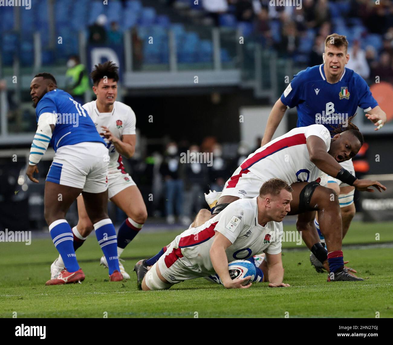 Stadio Olimpico, Rome, Italie. 13th févr. 2022. 6-Nations International rugby, Italie contre Angleterre: Crédit: Action plus Sports/Alay Live News Banque D'Images