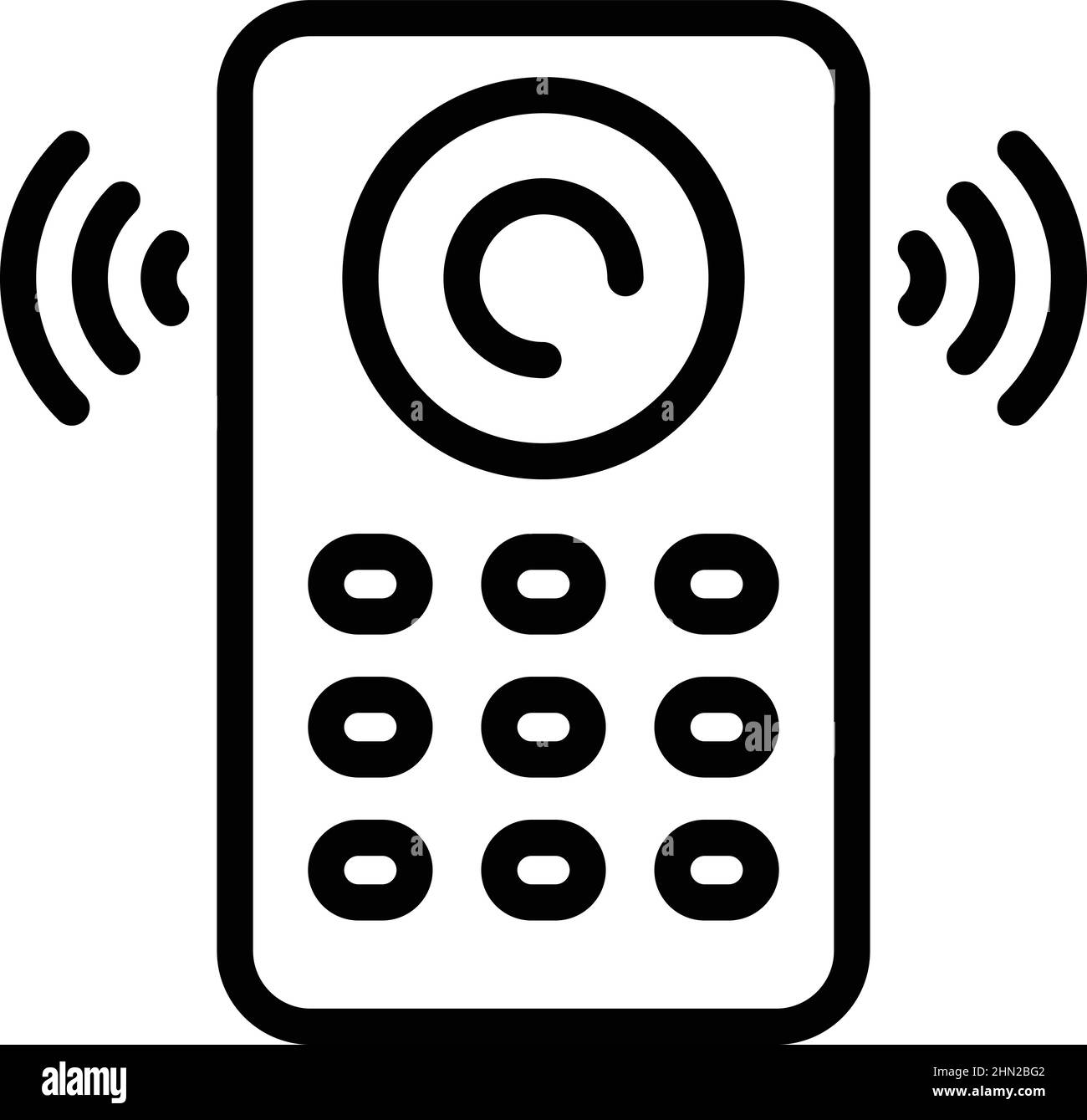 Vecteur de contour d'icône d'intercommunication. Porte vidéo. Système téléphonique Illustration de Vecteur