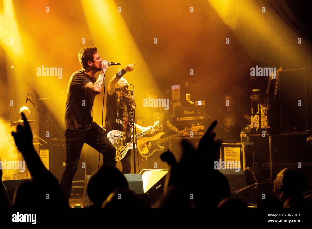 Frank Turner rejoint le Wildhearts ft Ginger en soutenant Frank Turner & The Sleeping Souls à l'académie O2, Newcastle, 13th juillet 2019 Banque D'Images