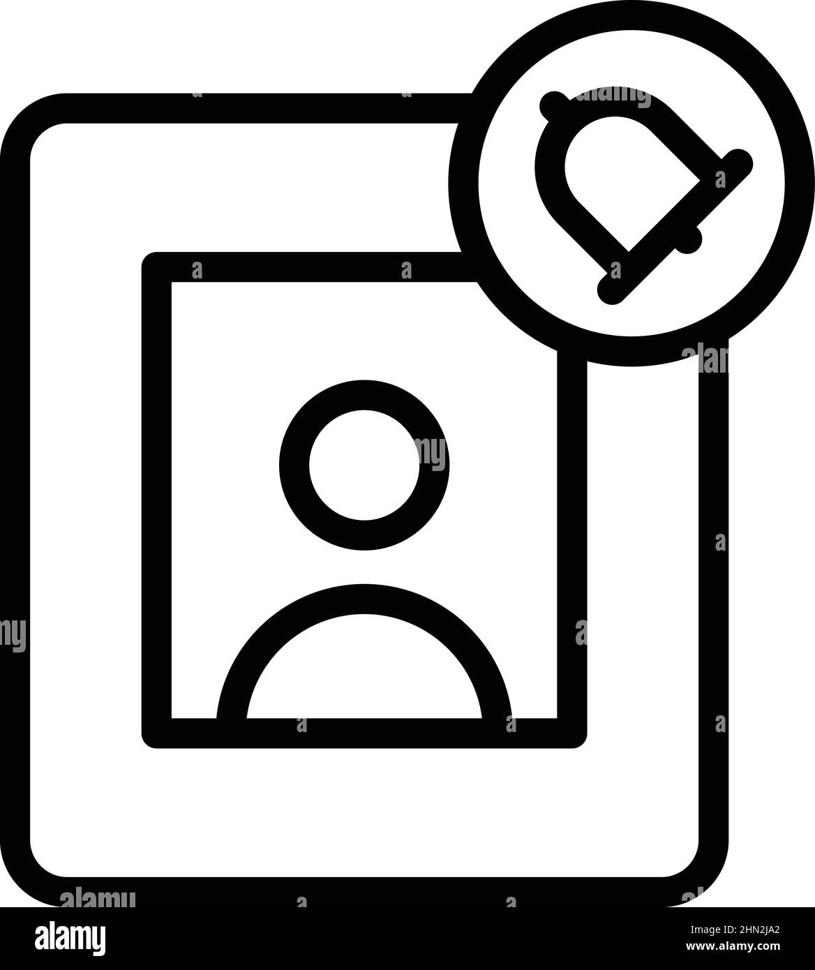 Vecteur de contour de l'icône du panneau intercom vidéo. Système de porte. Sécurité de la caméra Illustration de Vecteur