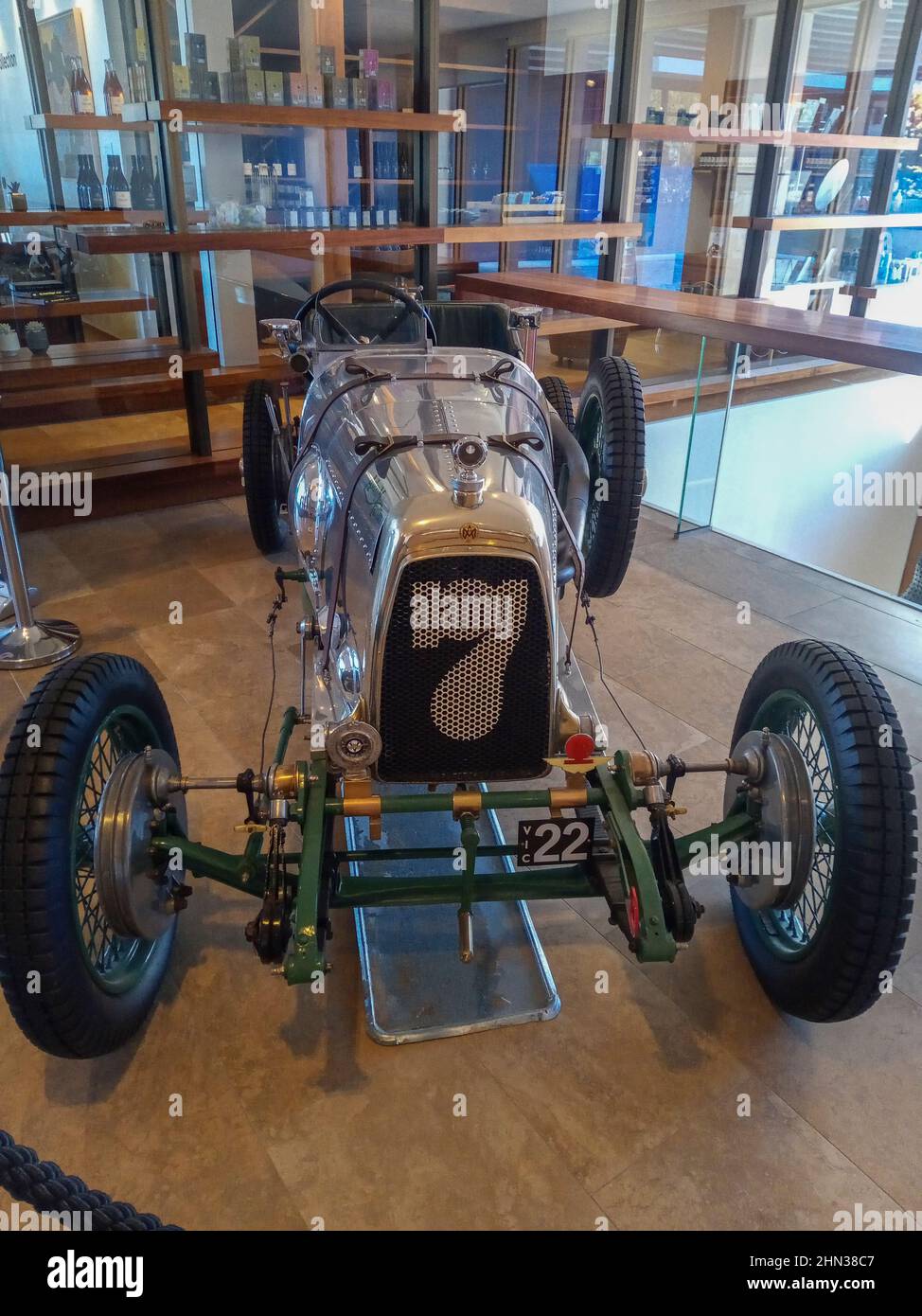 1922 Aston Martin voiture de course TT1, aujourd'hui la propriété d'un propriétaire privé à Victoria, en Australie. Banque D'Images