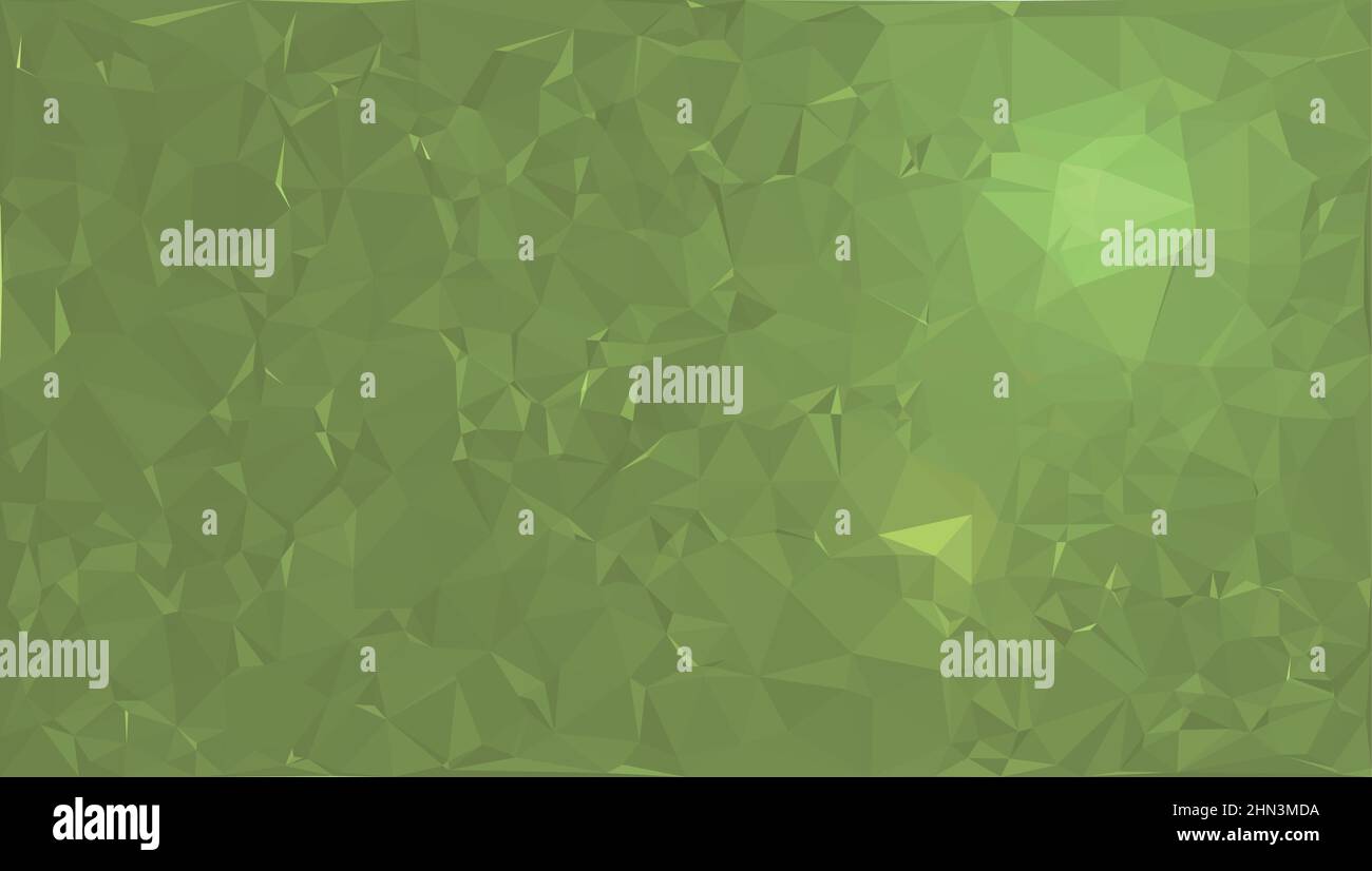 Arrière-plan abstrait en forme de triangle vert. Arrière-plan abstrait des triangles, conception vectorielle. Illustration de Vecteur