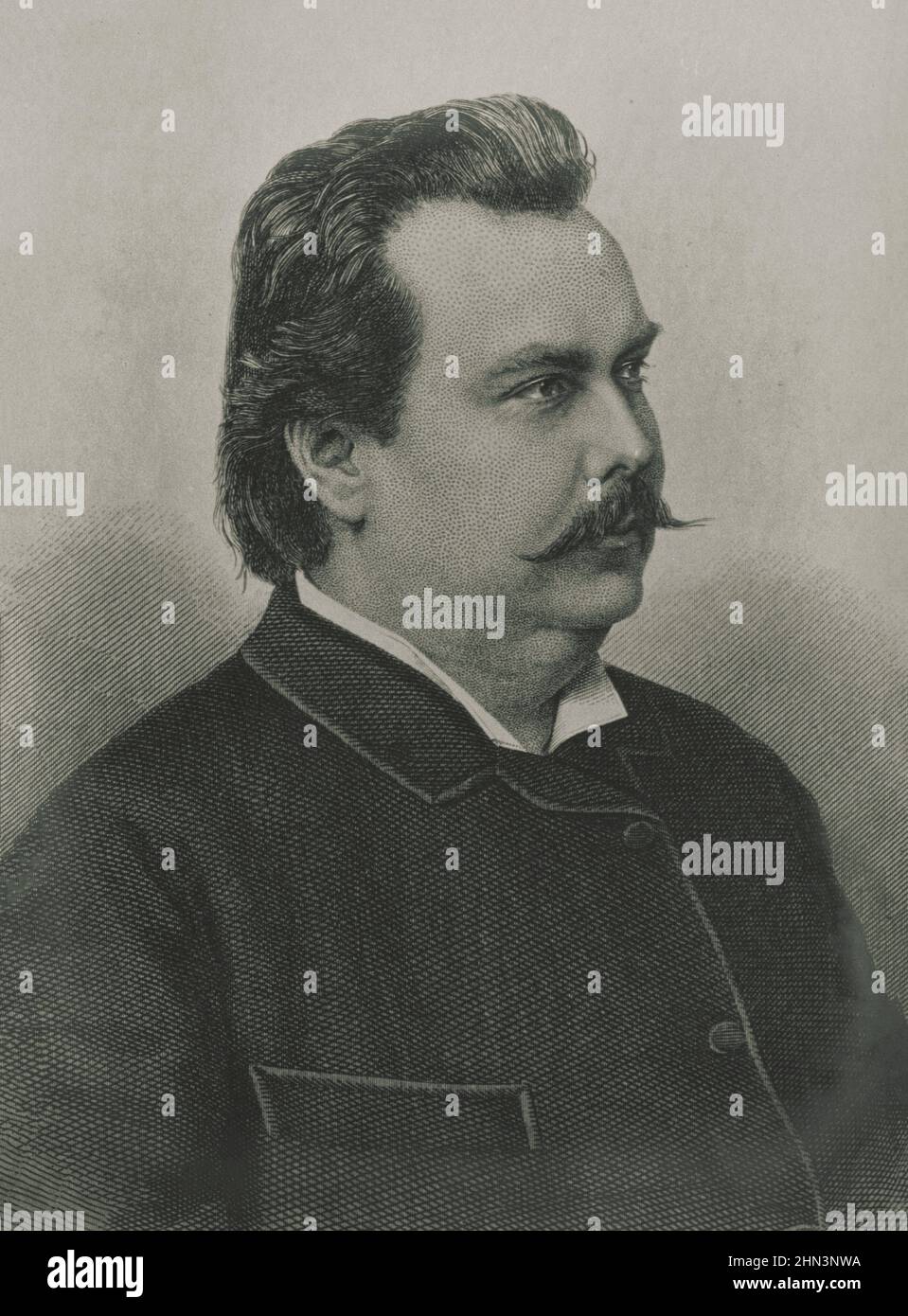 Portrait de Wilhelm Emil Fein. Wilhelm Emil Fein (1842 – 1898) était un  inventeur allemand. Il a inventé la première perceuse électrique portable  au monde Photo Stock - Alamy
