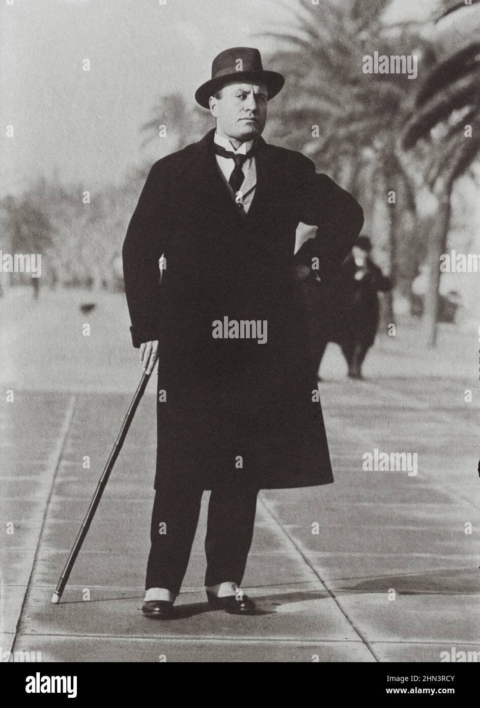 Photo ancienne de Benito Mussolini. 1920-1930s Benito Amilcare Andrea Mussolini (1883-1945) est un homme politique et journaliste italien qui a fondé et le Banque D'Images
