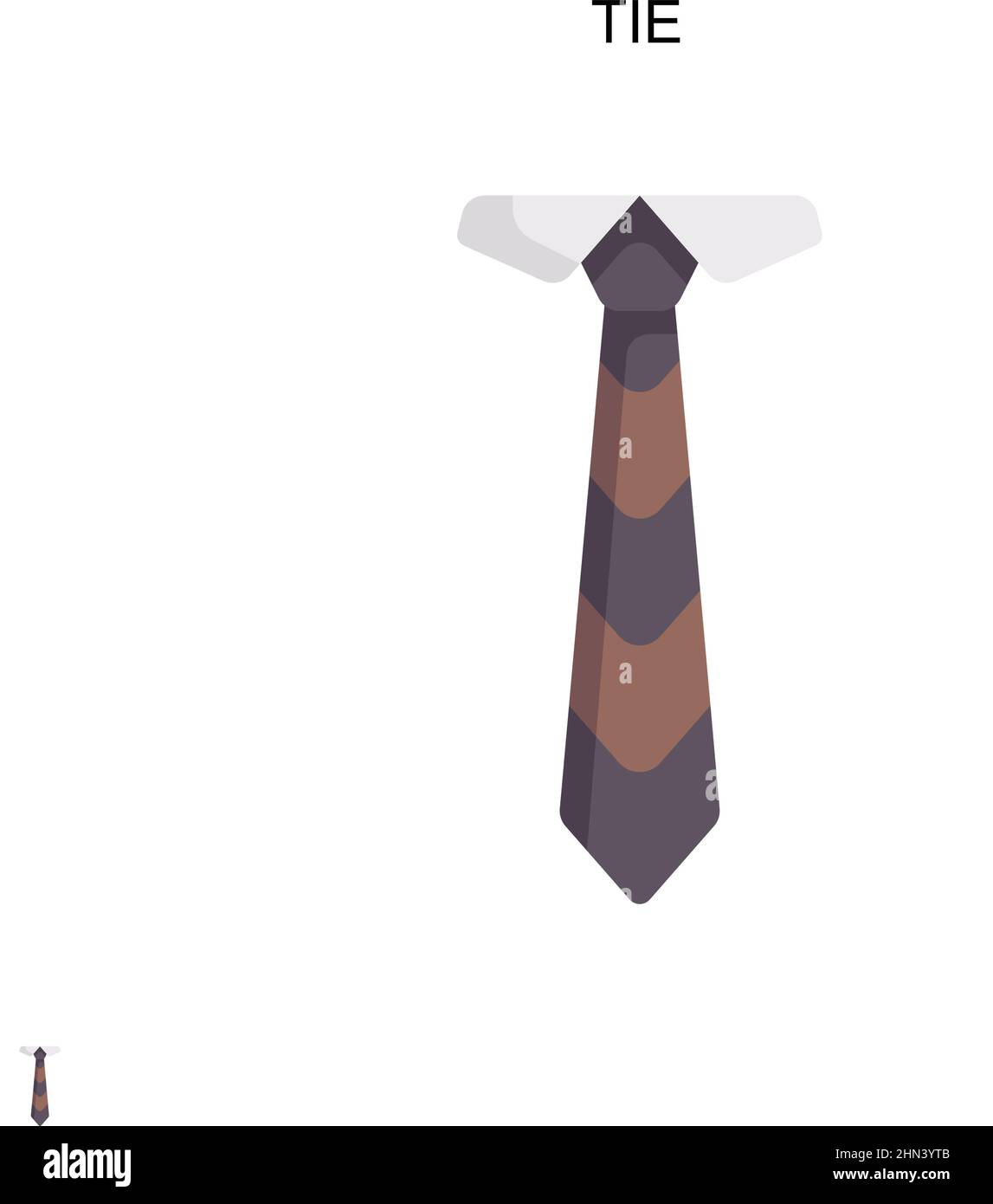 Icône de vecteur simple TIE.Modèle de conception de symbole d'illustration pour élément d'interface utilisateur Web mobile. Illustration de Vecteur