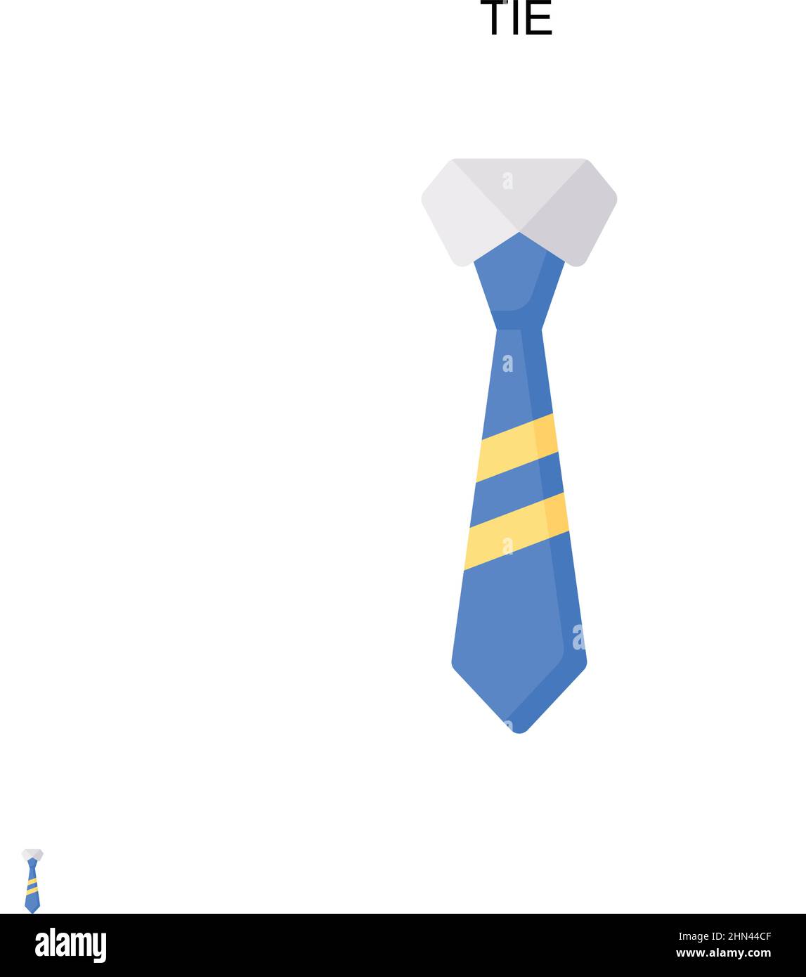 Icône de vecteur simple TIE.Modèle de conception de symbole d'illustration pour élément d'interface utilisateur Web mobile. Illustration de Vecteur